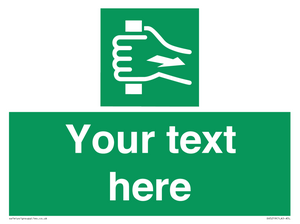 Custom Pull Bar Sign